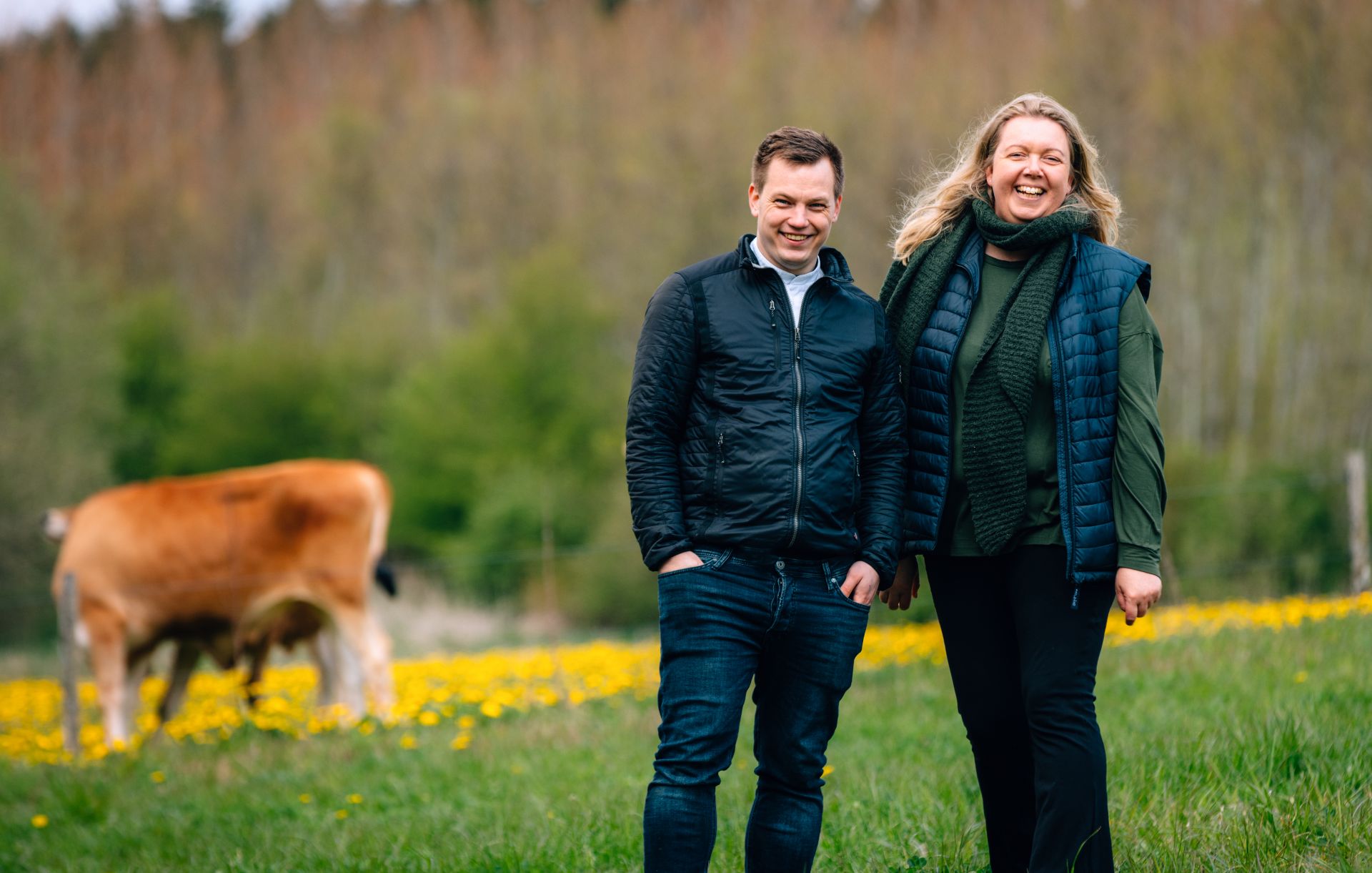 Lasse Lindberg og Tina Tving arbejder i forvejen sammen, idet Lasse på kroen har Engmark Is på menuen. Foto: Christian Daugaard. 